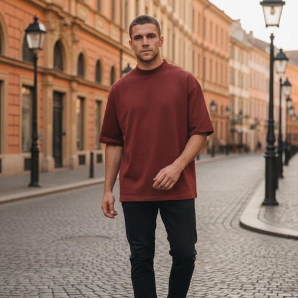 MENS RUST COLOR SHIRT